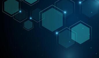 The Abstract Technology blue Polygons lins with light effects glow on black background for AI blue light lines on dark background vector