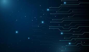 A modern Technology Background in , Illustrations. and abstract technology futuristic design with glowing blue circuit-like lines on a dark background design vector