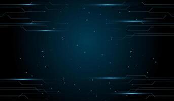The abstract technology futuristic background design with glowing blue circuit-like lines on a dark background , illustration design vector