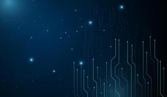 An abstract technology futuristic design with glowing blue circuit-like lines on a dark background design, A modern Technology Background in , Illustration design vector