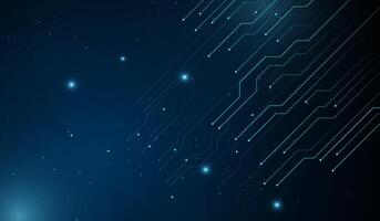 a dark technology futuristic design with glowing blue circuit-like lines on blue background design, A modern Technology Background in vector