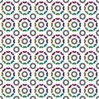 Colorful circle doodle seamless pattern. Seamless hand drawn pattern with colorful line border. brush strokes design elements. Perfect for wallpapers, pattern fills, web page backgrounds vector