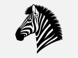 Elegant Zebra Silhouette Design vector