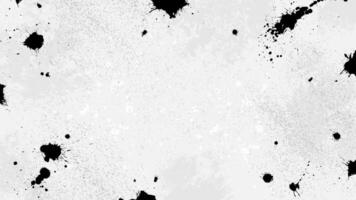Abstract grunge white background with black ink dripping down. vector