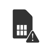A black and white image of a file with a warning sign png