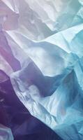 Translucent drapery waves soft texture and subtle hues, creating captivating light dynamics photo