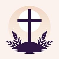Lent is a reflective season of fasting and renewal, inspiring introspection and spiritual growth in preparation for Easter. vector