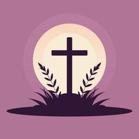 Lent is a reflective season of fasting and renewal inspiring introspection and spiritual growth in preparation for Easter. vector