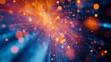 Abstract burst of vibrant light and energy creating a mesmerizing visual spectacle photo