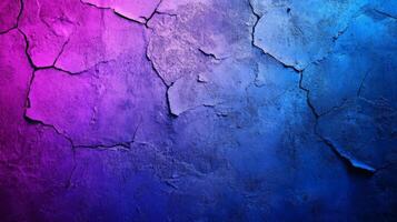 Gradient textured backdrop featuring fractured surfaces and vibrant purple to blue hues photo