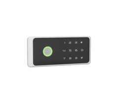 Digital Safe Lock With Touchscreen Numeric Keypad, Green Indicator For Secure Access. 3d Illustration png