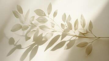 Botanical serenity luminous foliage artistic contrast interplay shadows minimalism elegance photo