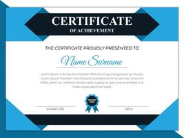 Creative modern certificate design vector