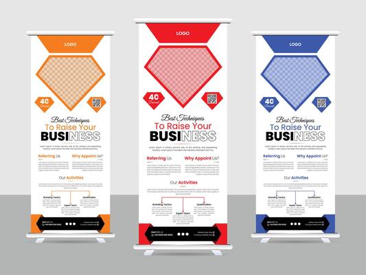Creative corporate roll up banner design