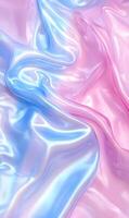 Iridescent fluid surface abstract background design for modern technology presentation photo