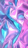 Iridescent sheen folds background with mesmerizing gradients and luminous reflections photo