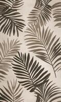 Subtle Palm Fronds, An Earth Toned, Textured Botanical Pattern for Textile Design photo