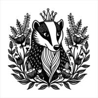 King American Badger vector