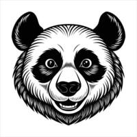 Eloquent Panda With Expressive Eyes vector