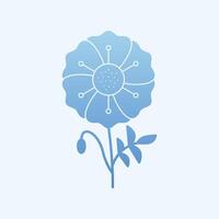 Poppy trendy art cute abstract illustration colorful useful design vector