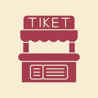 Ticket Office trendy art handsome abstract illustration colorful useful design vector
