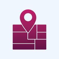 Map trendy art cute abstract illustration colorful useful design vector