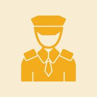 Pilot trendy art handsome abstract illustration colorful useful design vector