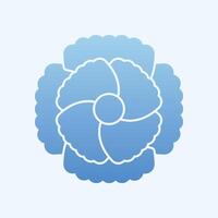 Carnation trendy art cute abstract illustration colorful useful design vector