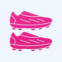 Soccer Boots trendy art cute abstract illustration colorful useful design vector