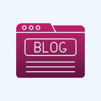 Blog trendy art cute abstract illustration colorful useful design vector