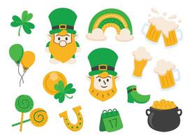 St Patrick Day Illustration Element Collection vector