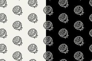 lotus stem with leaves doodle seamless pattern on black white background set. lotus flower stem engraving pattern background. retro lotus stem flowers background for florist decor and merchandise vector