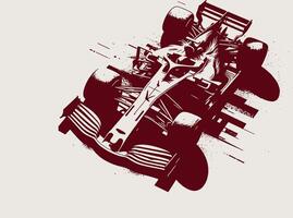 A drawing of a modern car on a white background vector