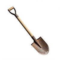 A shovel is shown on a white background photo