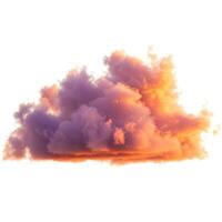 Clouds on white background photo