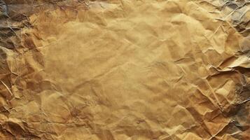 Burned Crumpled Paper Texture Background photo