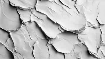 Cracked white clay texture background design photo