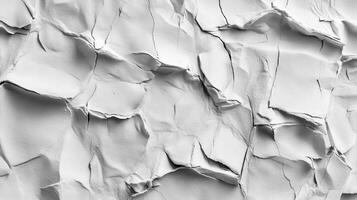 Cracked white texture, studio shot, abstract background, design element photo