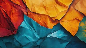 Abstract Crumpled Paper Texture Background Design photo
