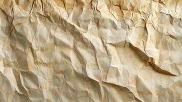 Crumpled aged paper texture background, design element photo