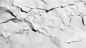 Cracked white texture, outdoor, sunlight, background design photo