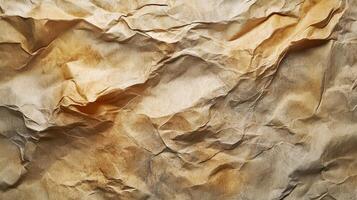 Crumpled paper texture background photo