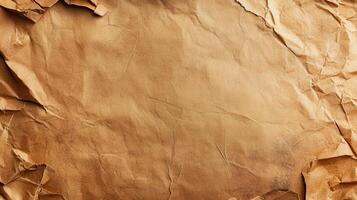 Crumpled paper background with a blank space photo