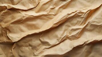 Crumpled paper texture background photo