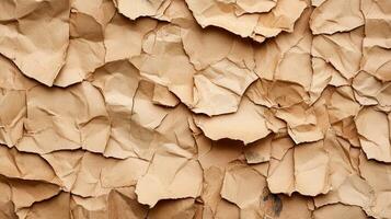 A close up of a brown paper wall photo