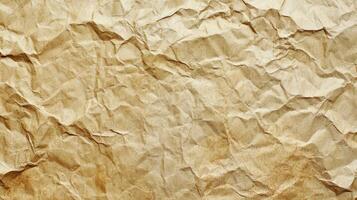 Crumpled paper texture background photo
