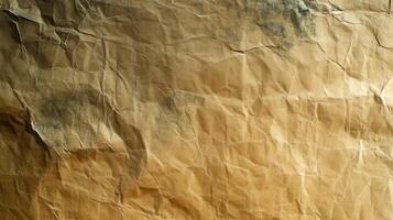 Crumpled paper texture background photo