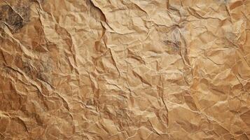 Crumpled paper texture background photo