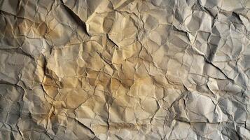 Crumpled paper texture background photo