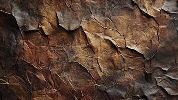 A brown paper texture with cracks and scratches photo